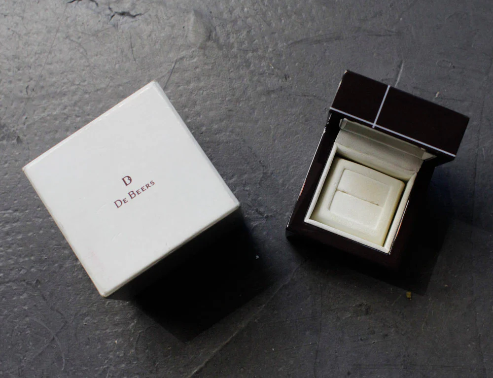 Solitaire "Aura" De Beers Platine Diamants - Image 7