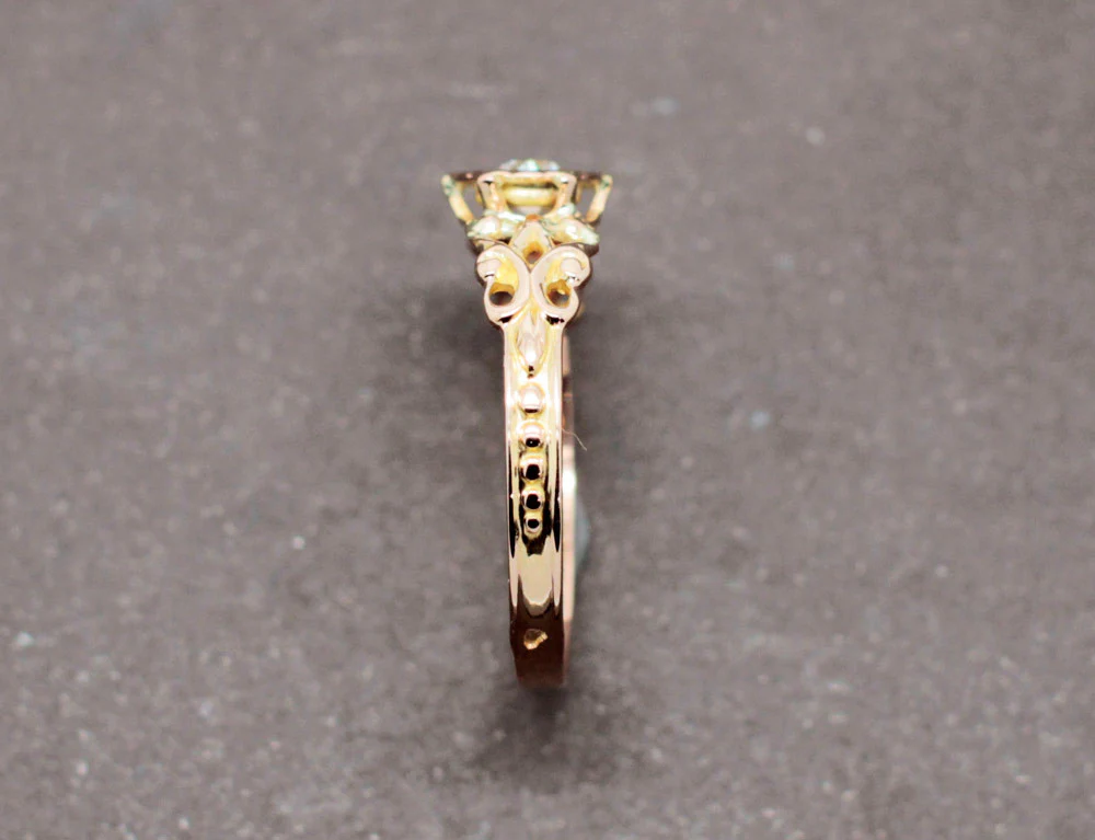 Solitaire Baroque Or Diamant - Image 4