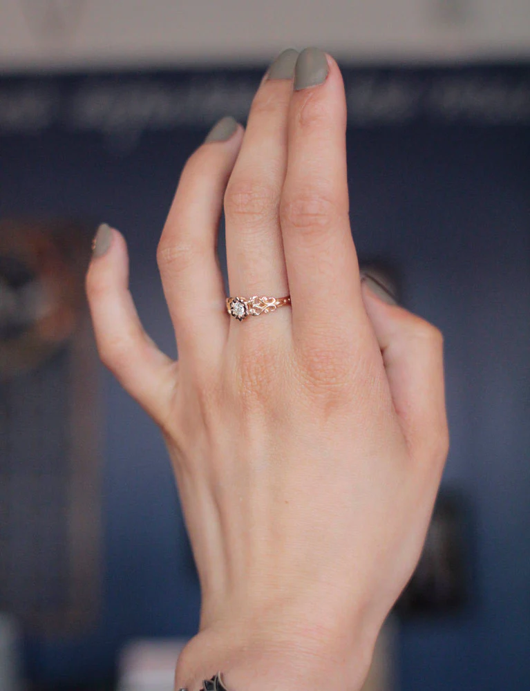 Solitaire Baroque Or Diamant - Image 7