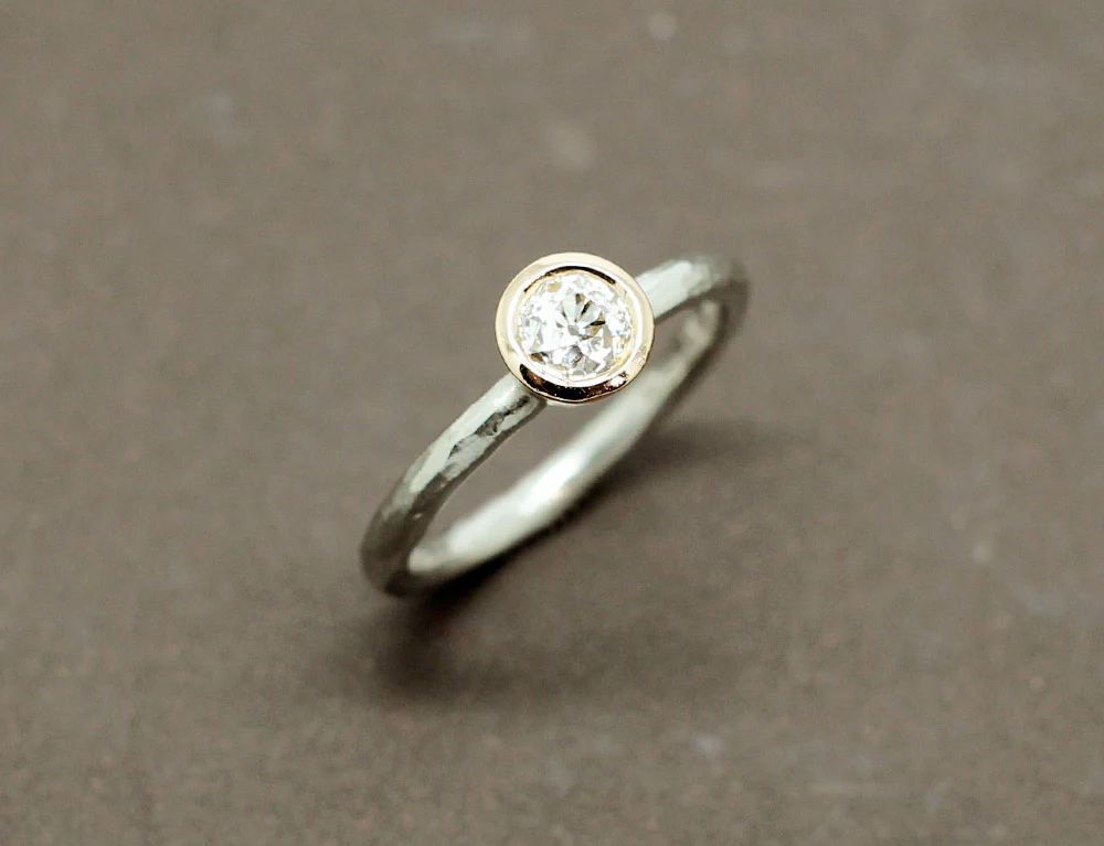 Solitaire Contemporain Diamant