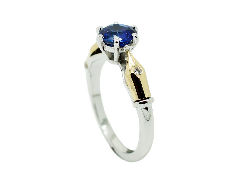 Solitaire Création Benoit Joaillier "Colette" Saphir 1,20ct - Image 3