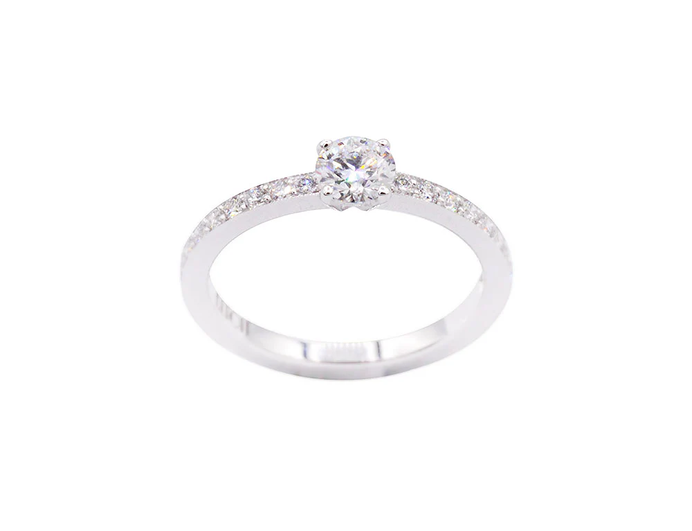 Solitaire Création Benoît Joaillier "Épuré" Diamant 0,40 carat D-IF - Image 2