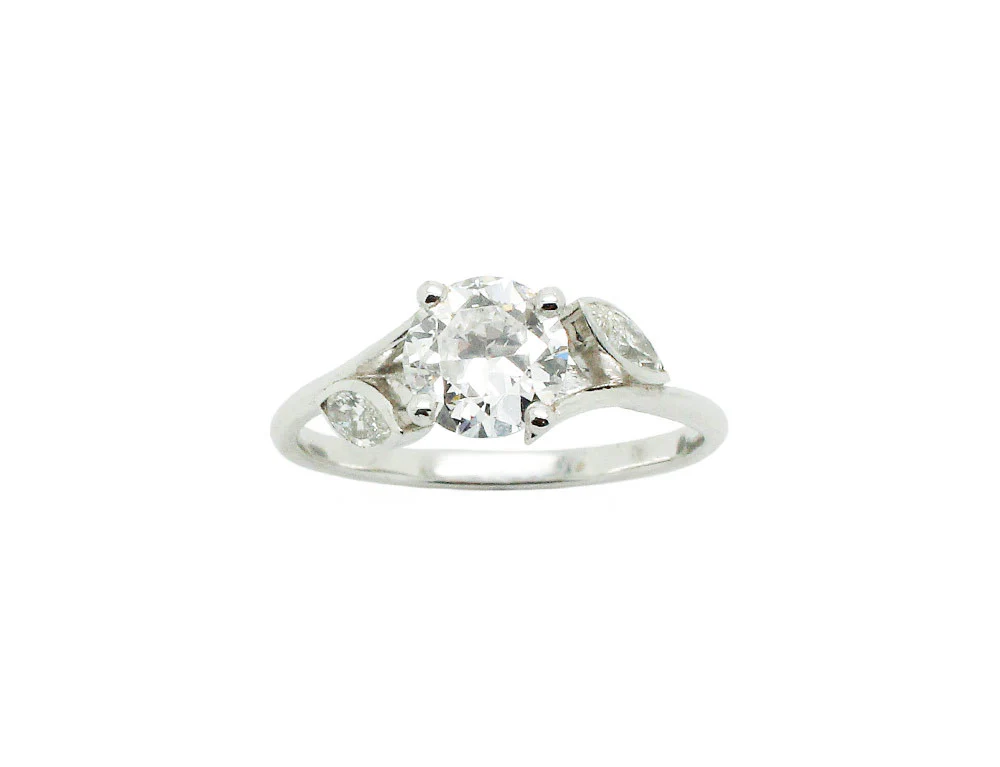 Solitaire Création Benoit Joaillier "Végétal" Diamant 1,05ct - Image 2