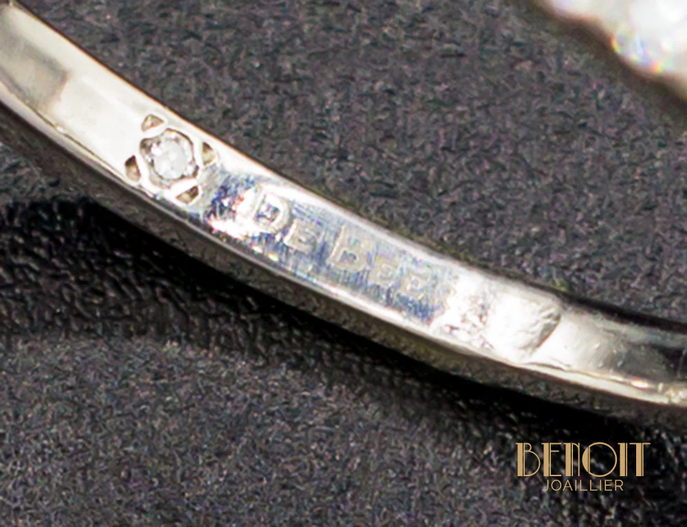 Solitaire "De Beers" DB Classic Pavé Diamant - Image 7