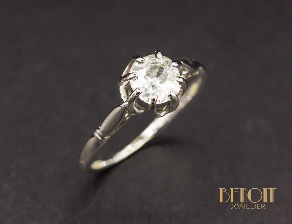 Solitaire Diamant Ancien