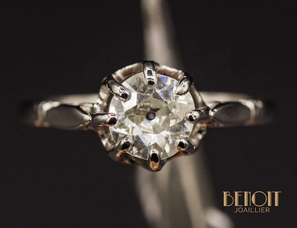 Solitaire Diamant Ancien - Image 3