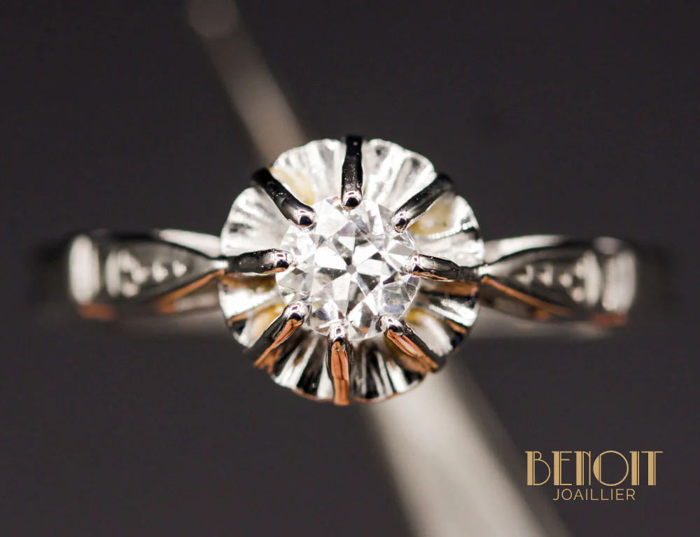 Solitaire Diamant Ancien - Image 3