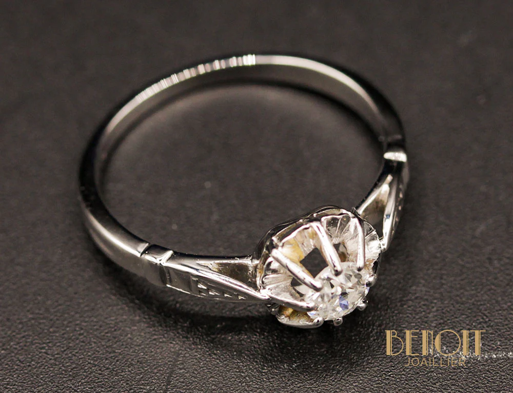 Solitaire Diamant Ancien - Image 4