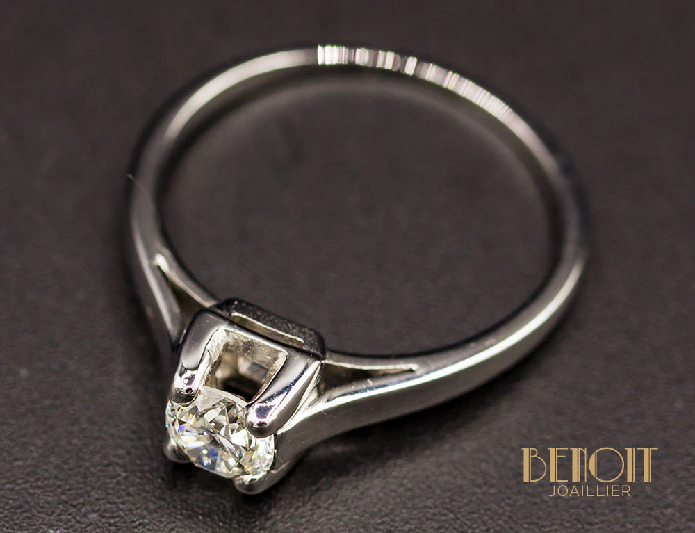 Solitaire Diamant Art Déco - Image 3
