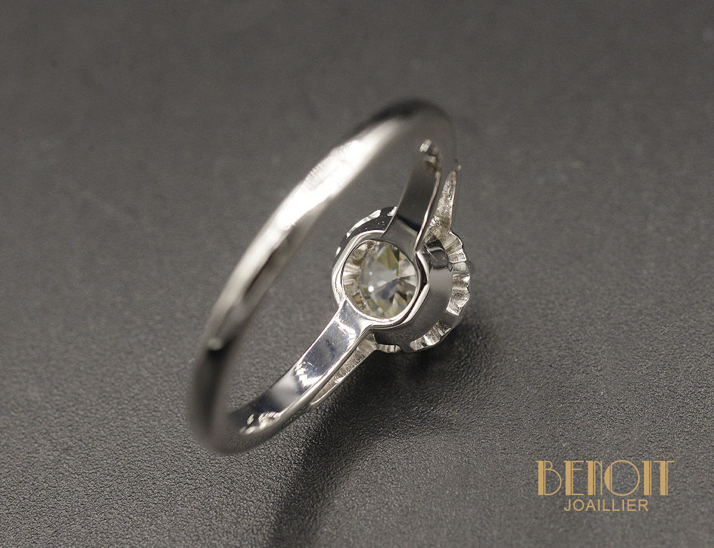 Solitaire Diamant et Platine - Image 4