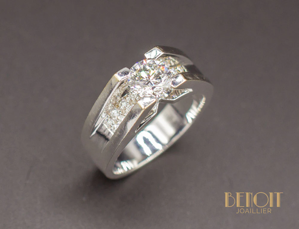 Solitaire Diamant Moderne