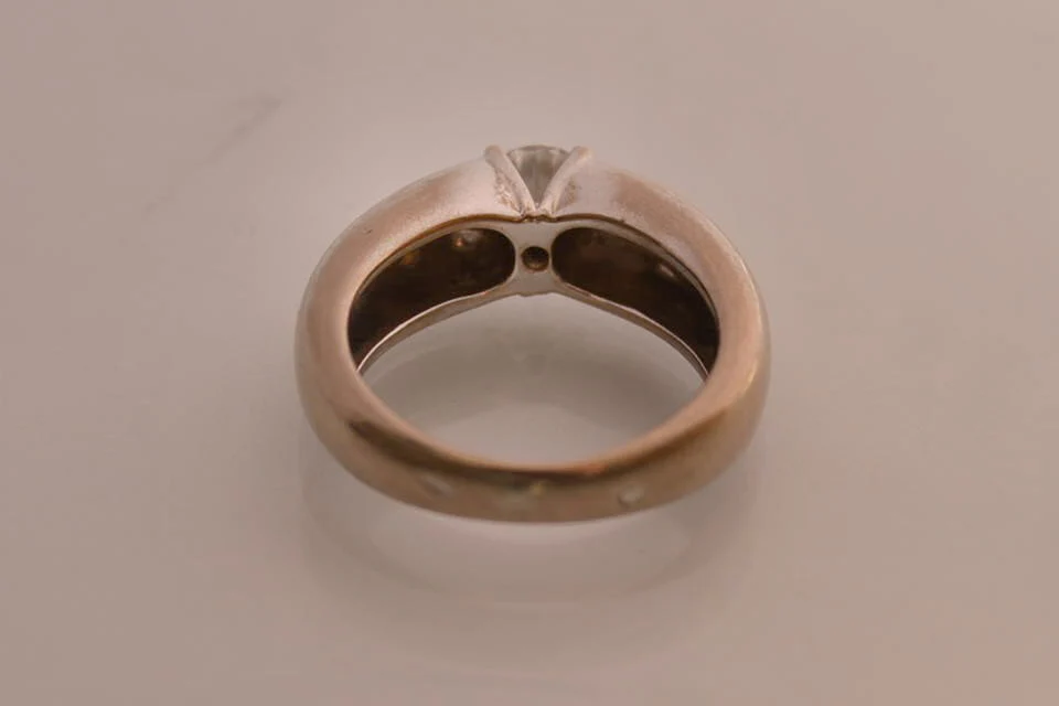 Solitaire Diamant Or Blanc Signé Mauboussin - Image 2