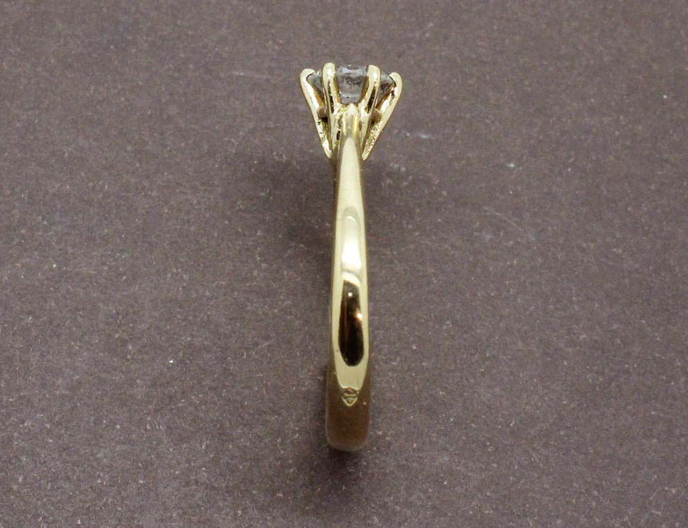 Solitaire Diamant Or Jaune - Image 5