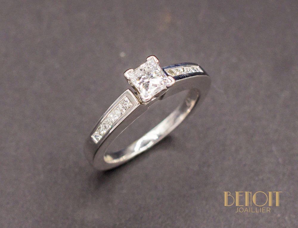 Solitaire Diamant Princesse