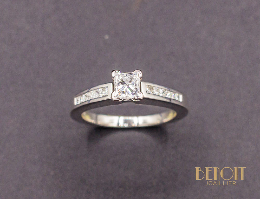 Solitaire Diamant Princesse - Image 2