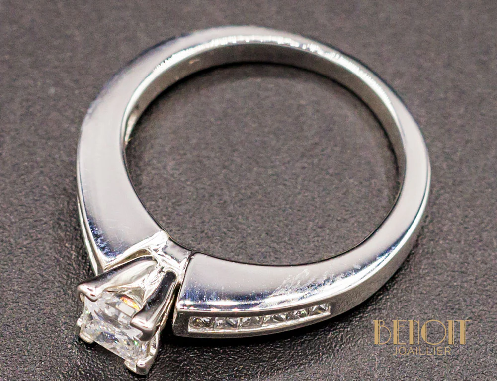 Solitaire Diamant Princesse - Image 4