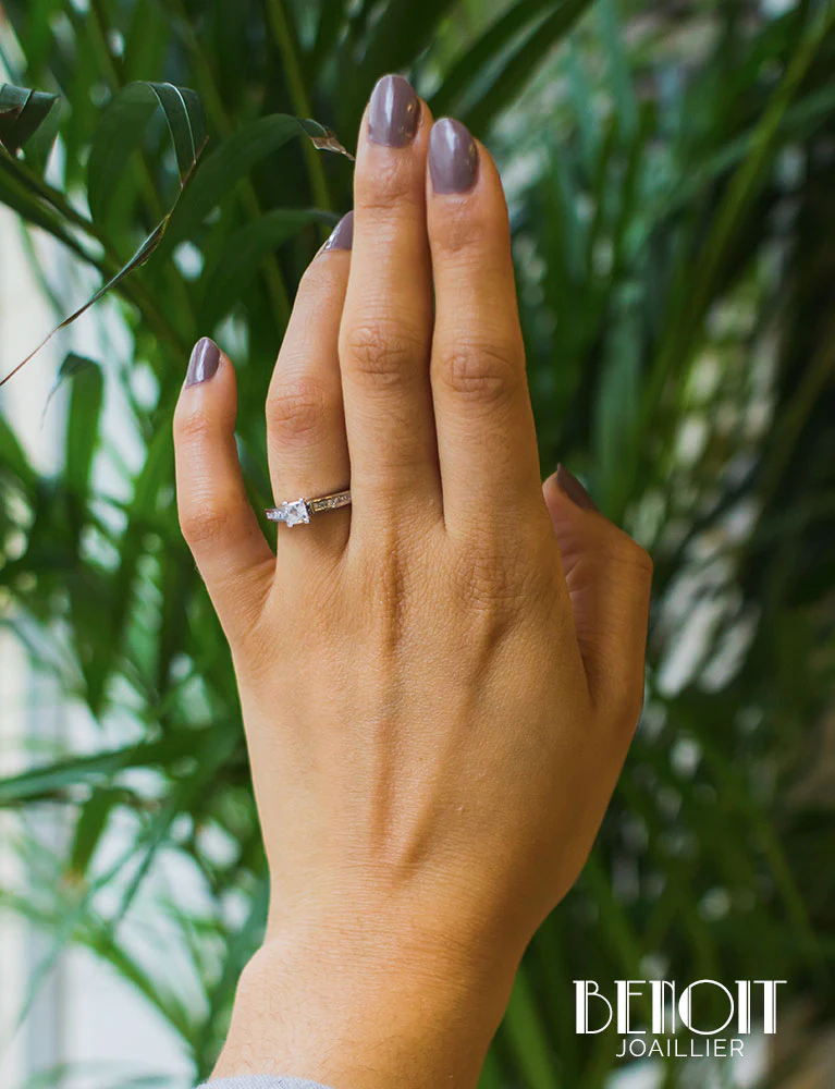 Solitaire Diamant Princesse - Image 6