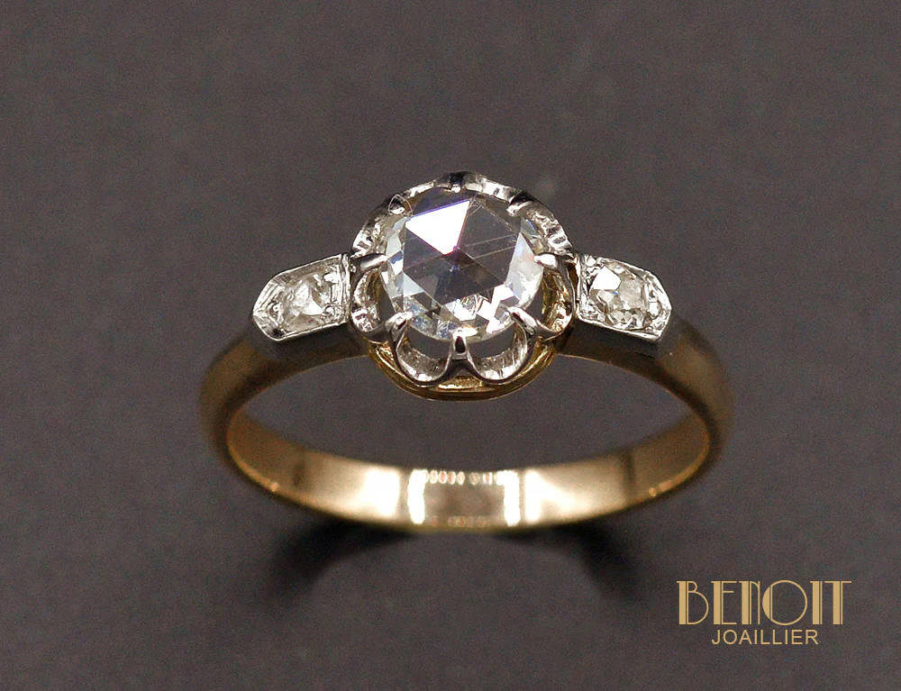 Solitaire Diamant Taille Rose - Image 2