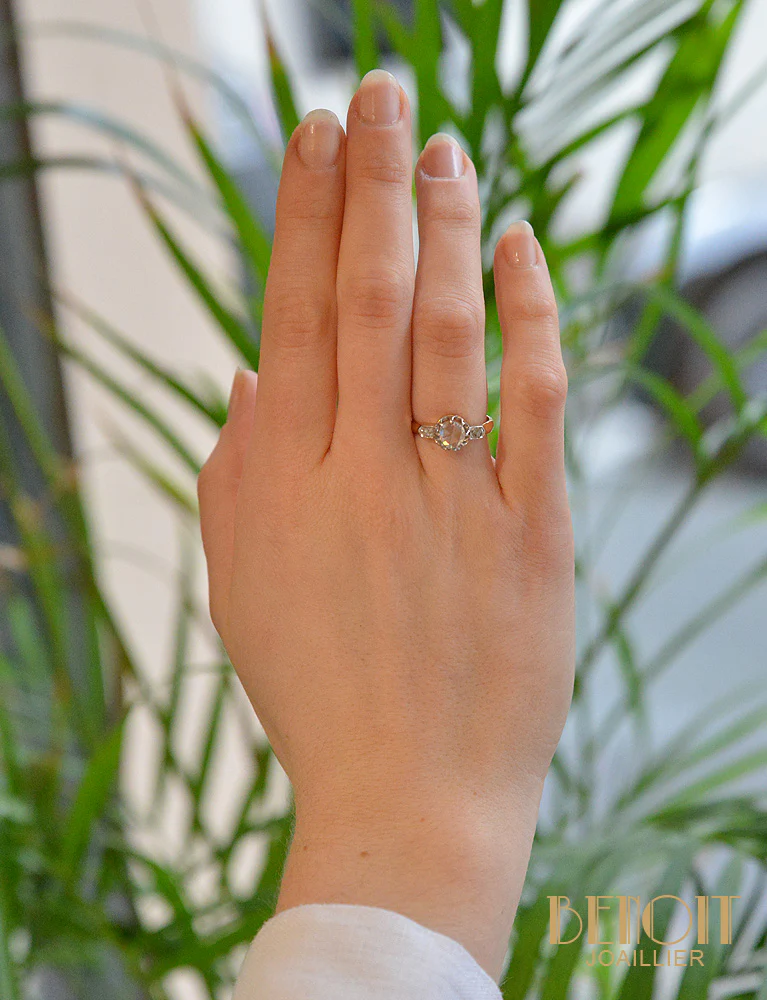 Solitaire Diamant Taille Rose - Image 5