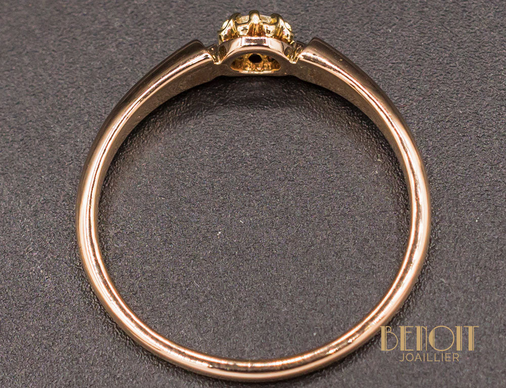 Solitaire Diamant Taille Rose XIXe - Image 3