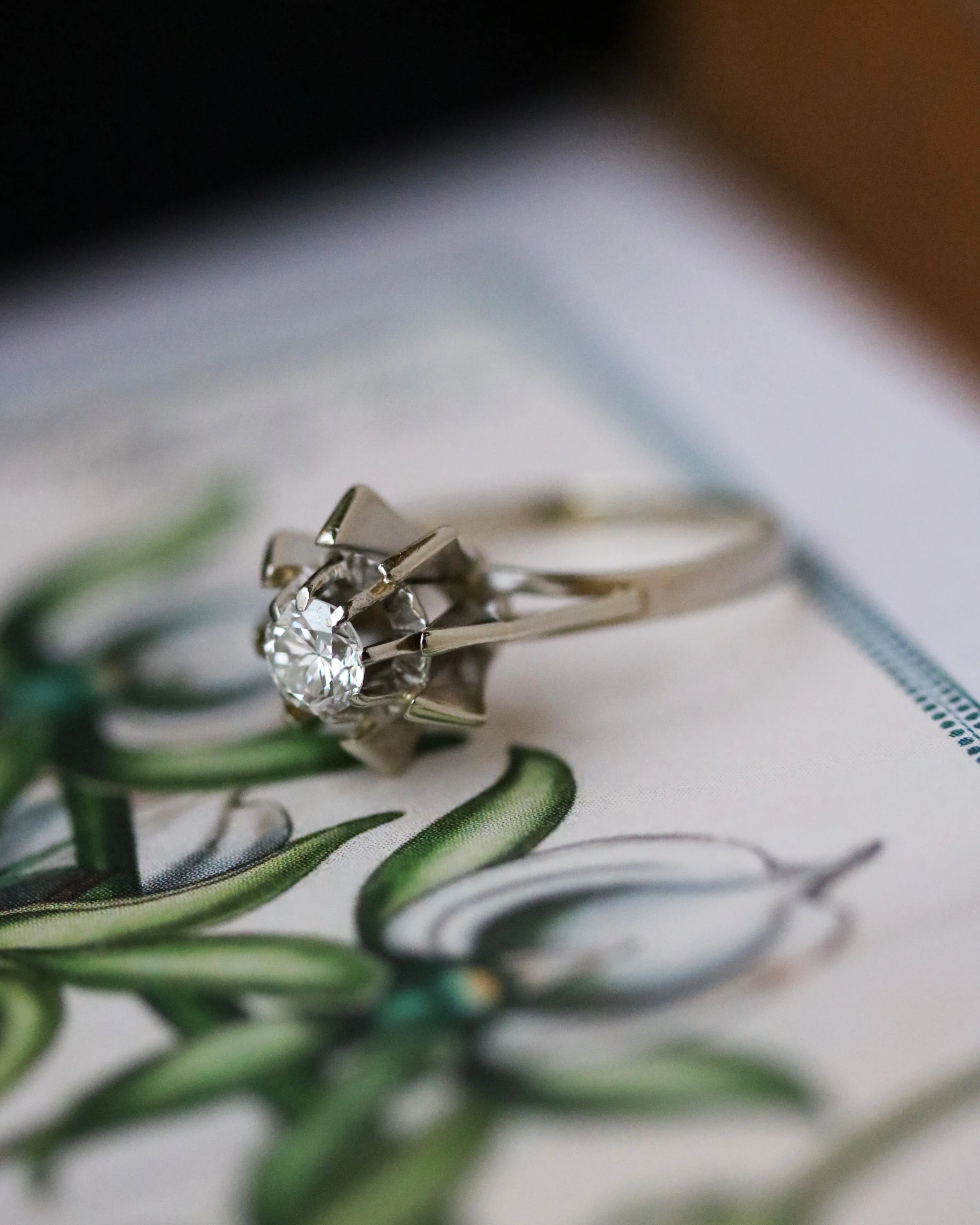Solitaire Or Blanc Diamant - Image 2