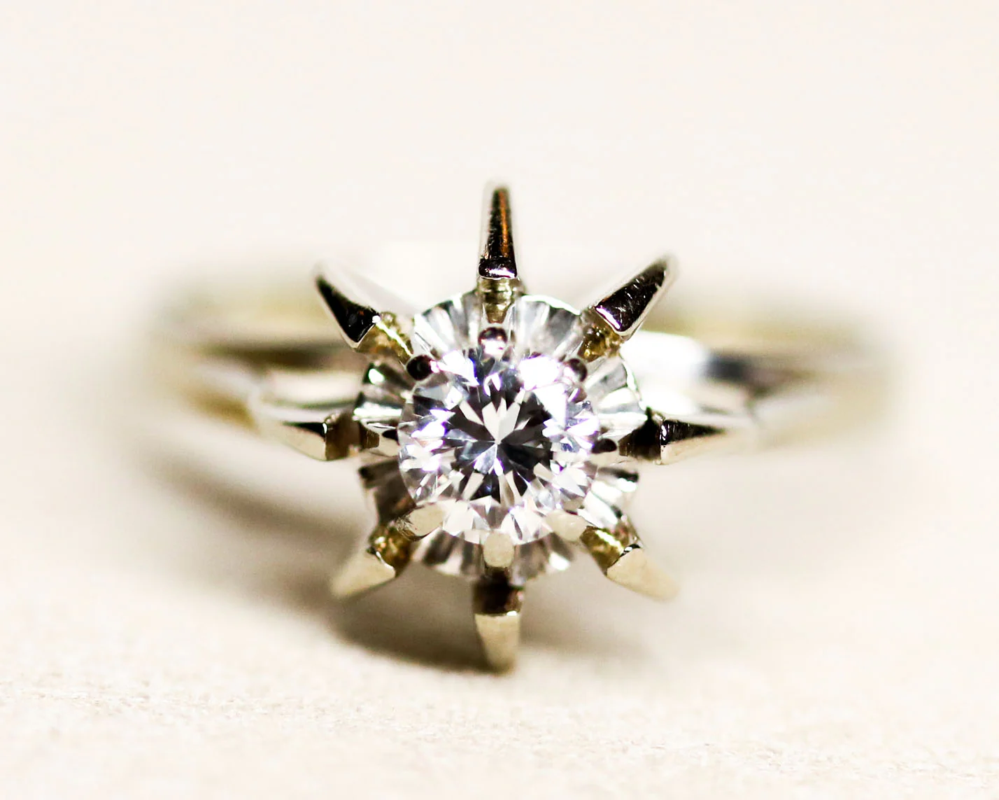 Solitaire Or Blanc Diamant - Image 4
