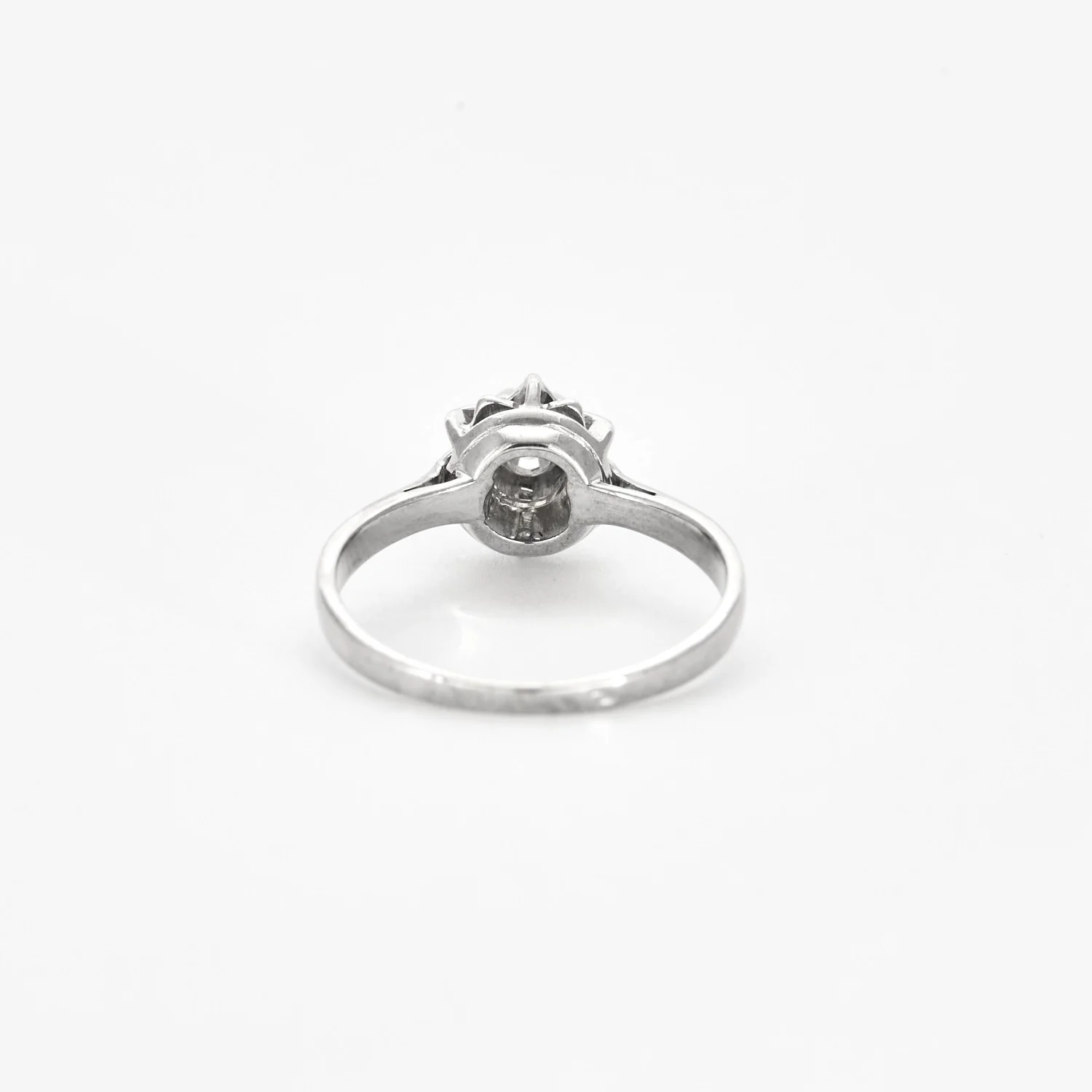 Solitaire Flocon Or blanc et Diamant - Image 7