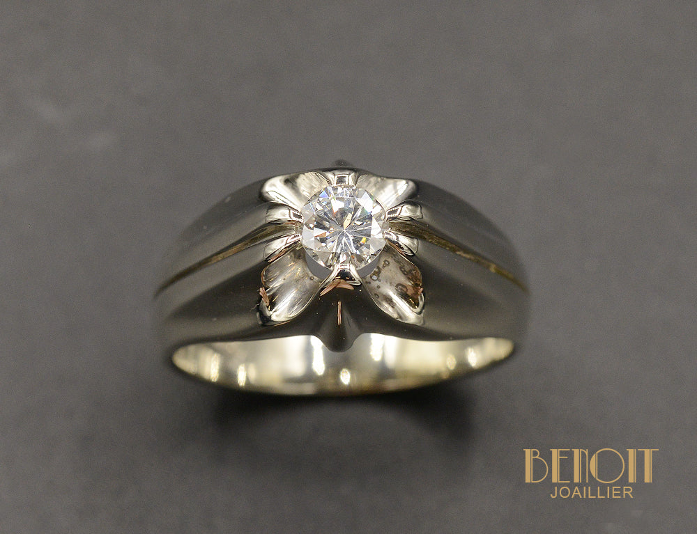 Solitaire Jonc Diamant - Image 2