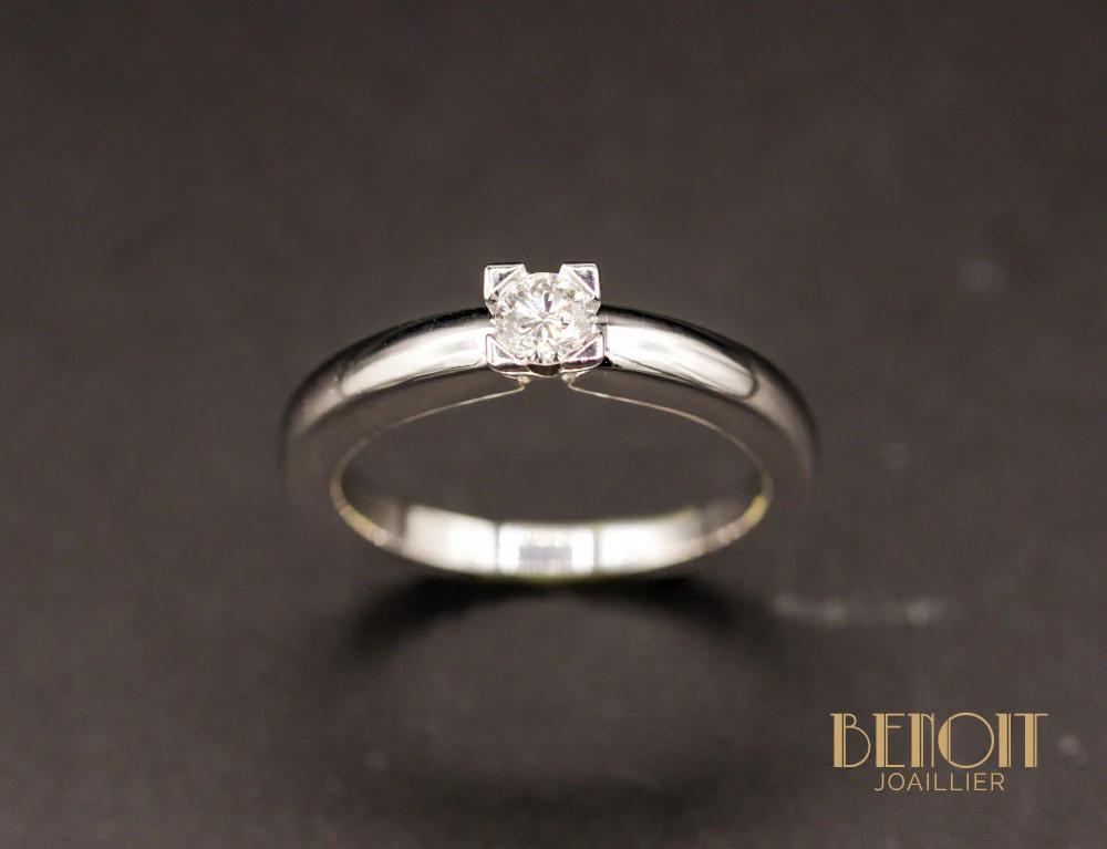 Solitaire Moderne Diamant - Image 2