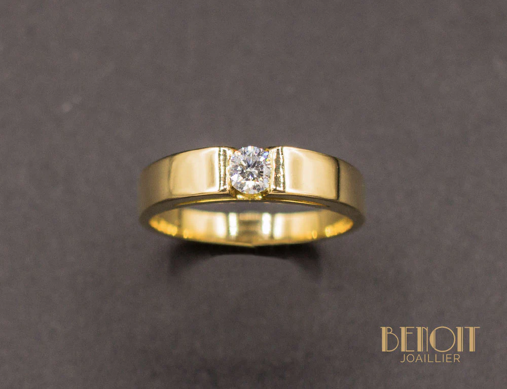 Solitaire Moderne Diamant - Image 2