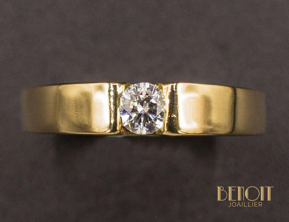 Solitaire Moderne Diamant - Image 3