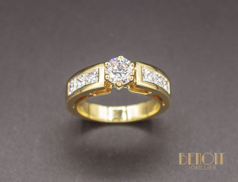 Solitaire Moderne Diamants - Image 2