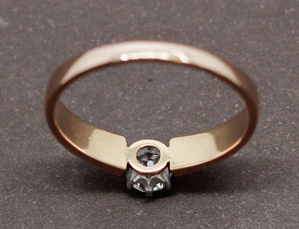 Solitaire Or Rose Diamant - Image 5
