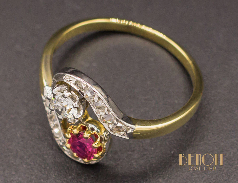 Toi et Moi Tourbillon Diamants Rubis - Image 4